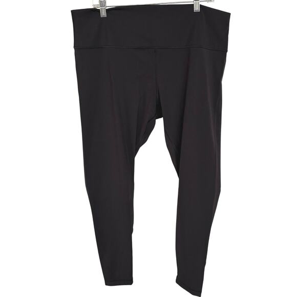 Lululemon Black Ankle Full Length Leggings Plus Size 20 - Picture 1 of 7